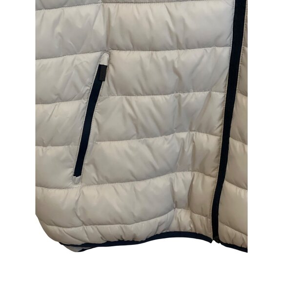 Perry Ellis Water Resistant Puffer Jacket Hood Vapor Blue Gray Size Large NWT - Picture 2 of 6